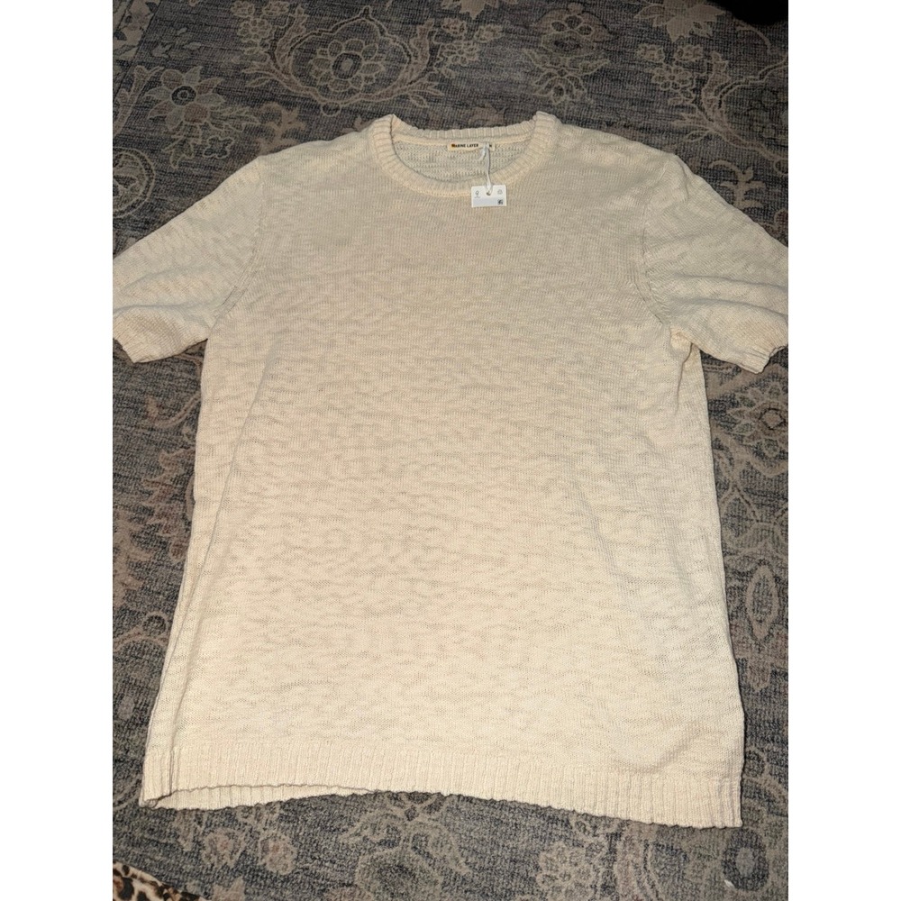 Marine Layer Men's Short Sleeve Slub Cotton Sweater